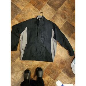 Mens Large Nike Storm Fit Golf Jacket Full Zip Length Side Pockets Large Black‎